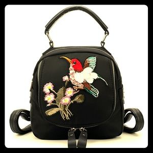 Fresh Style Embroidery Flower and Birds PatternBag